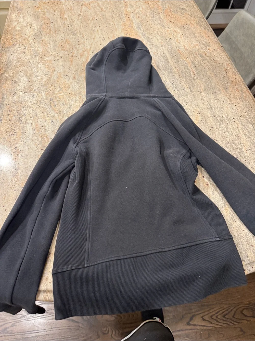 lululemon athletica Black Full-Zip Hooded Bomber Jacket